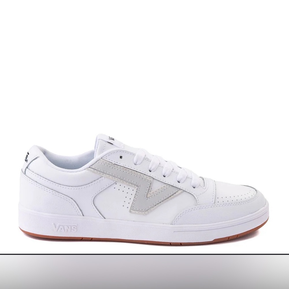 VANS LOWLAND COMFYCUSH® SKATE SHOE - WHITE / GRAY DAWN - Men’s 6, Women’s 7.5